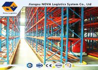 High Density Galvanized Heavy Duty Steel Storage Racks With Customized Beam Size