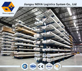 Steel Cantilever Warehouse Storage Racking , Level Height Adjustable