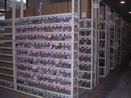 Warehouse Steel Light Duty Racking Nice Rivet Boltless Shelving WIth Simple Structure