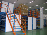 Powder Coated Multi Tier Mezzanine Rack Industrial Shelving For Warehouse