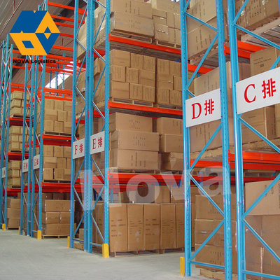 Robust Gray Blue Orange Pallet Racking System With 2.0-2.5mm Beam Thickness