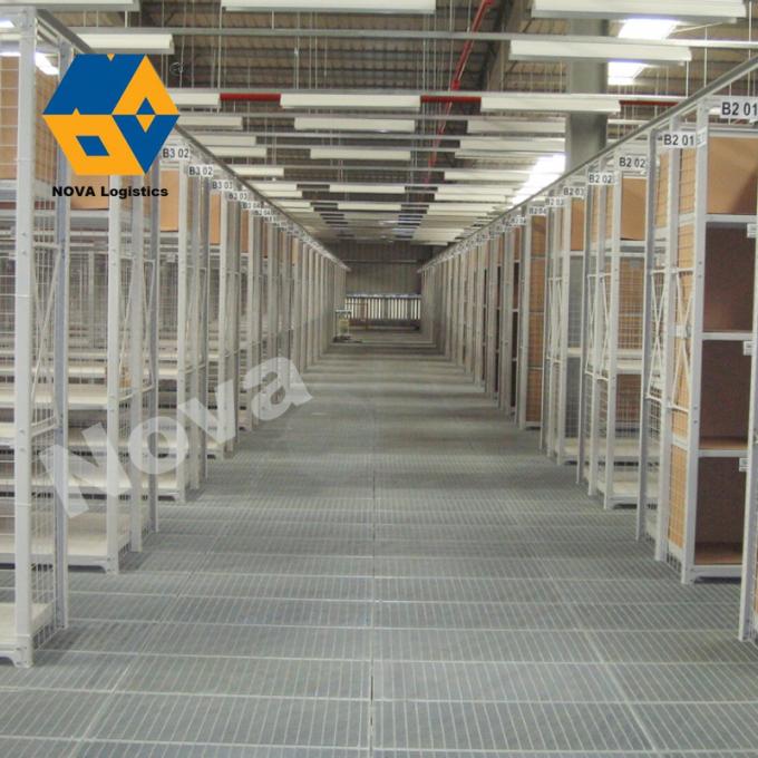 Multi Level Storage Mezzanine Steel Racking System Galvanized Flooring ...