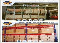 CE ISO Gurantee Push Back Pallet Racking Q235 Steel For Frozen Warehouse Logistic
