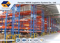 Heavy Duty Metal Storage Shelves Warehouse , Cold Rolled Steel Plate Narrow Aisle Pallet Racking