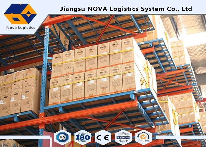 Cold Rolled Steel Adjustable Pallet Racking , Heavy Duty Rack Shelf ...