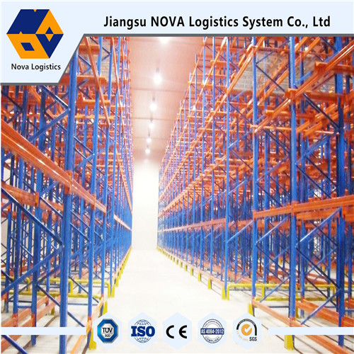 Durable Drive Through Racking System Industrial Metal Storage Racks Automation Control