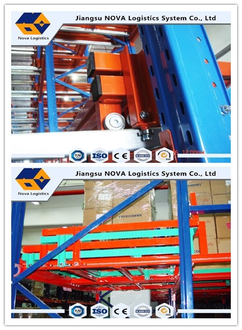 Metal Push Back Industrial Racking Systems ISO9001
