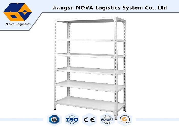 Cold Rolled Steel Commercial Shelving , Boltless Steel Shelving With High Density Board