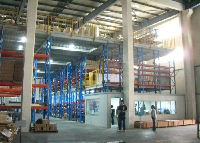 Adjustable Multi Tier Mezzanine Rack , Storage Mezzanine Platforms