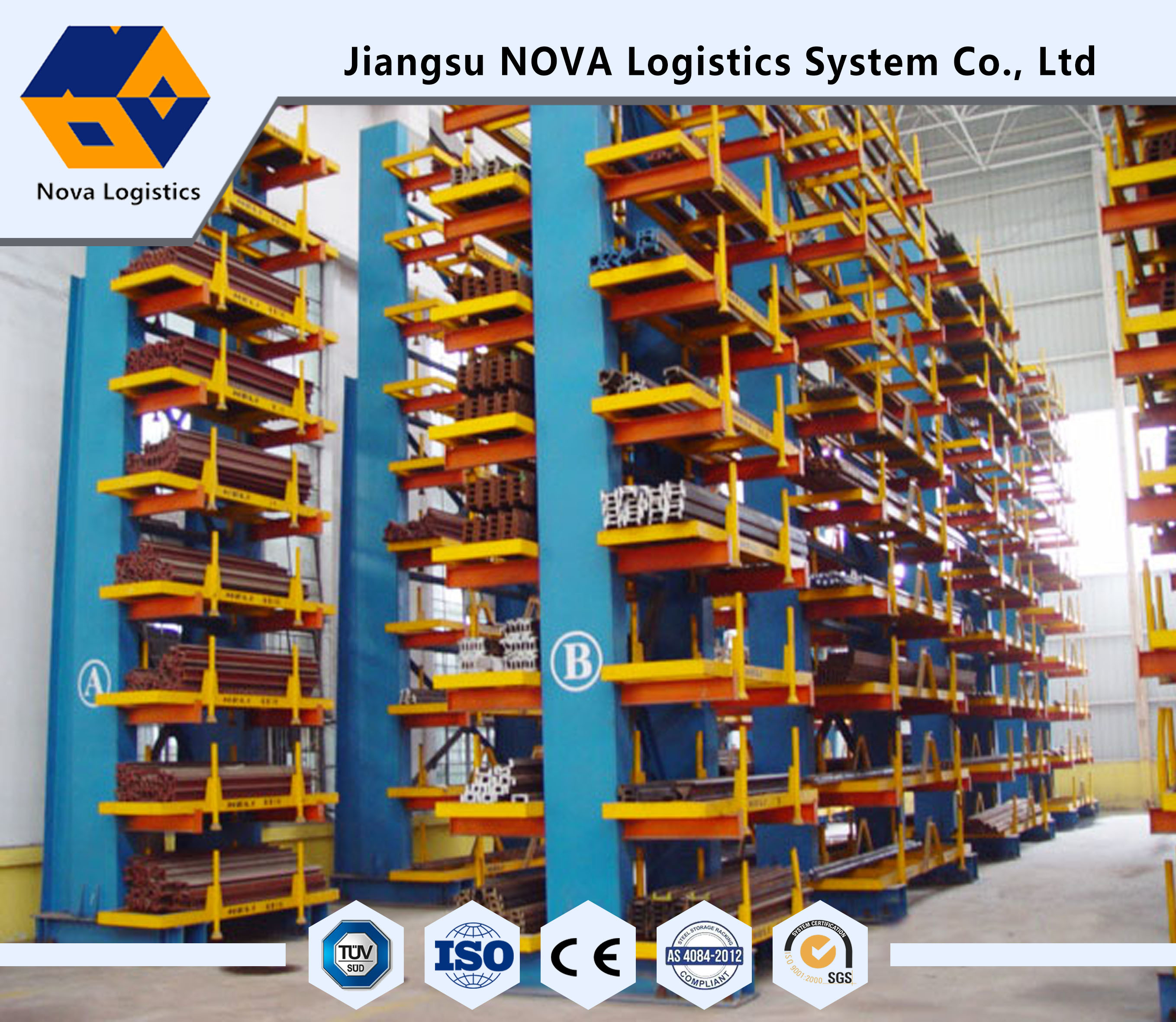 Durable Pallet Rack Mezzanine Systems With Steel Platform Easily Assembling