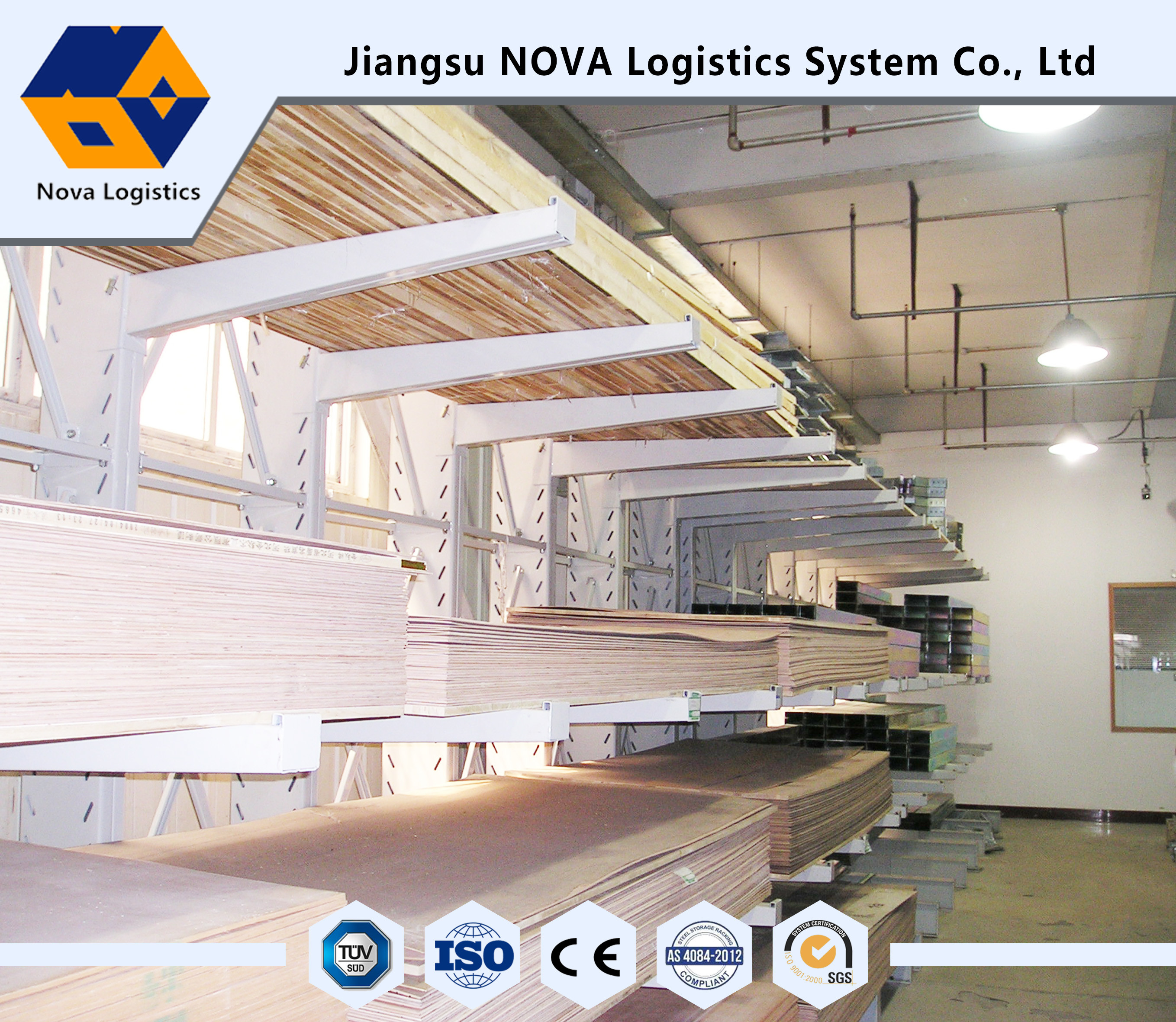 Customized Double Sided Cantilever Storage Racks For Warehouse