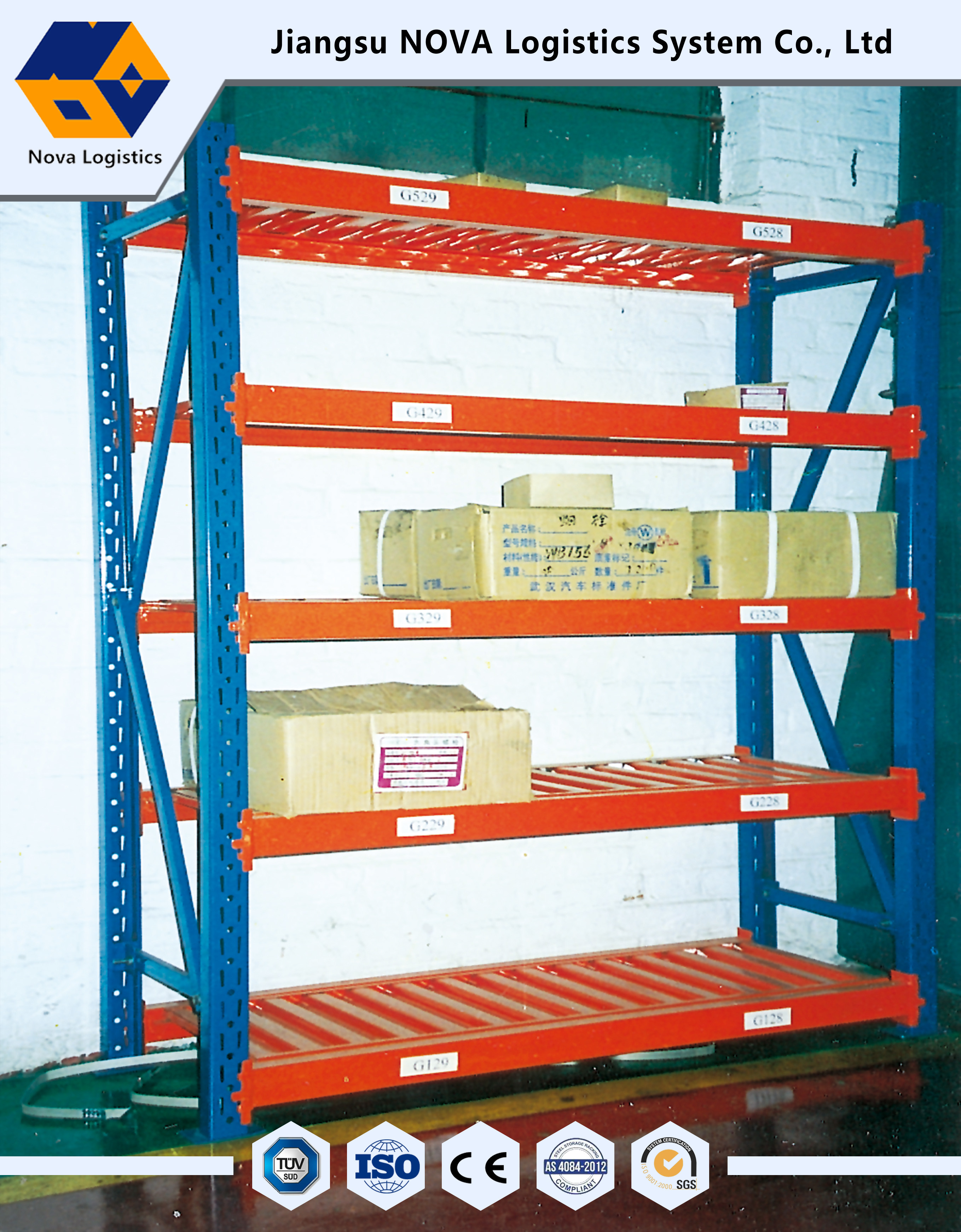 Library Medium Duty Steel Storage Racks Load Weight 200 - 500kg