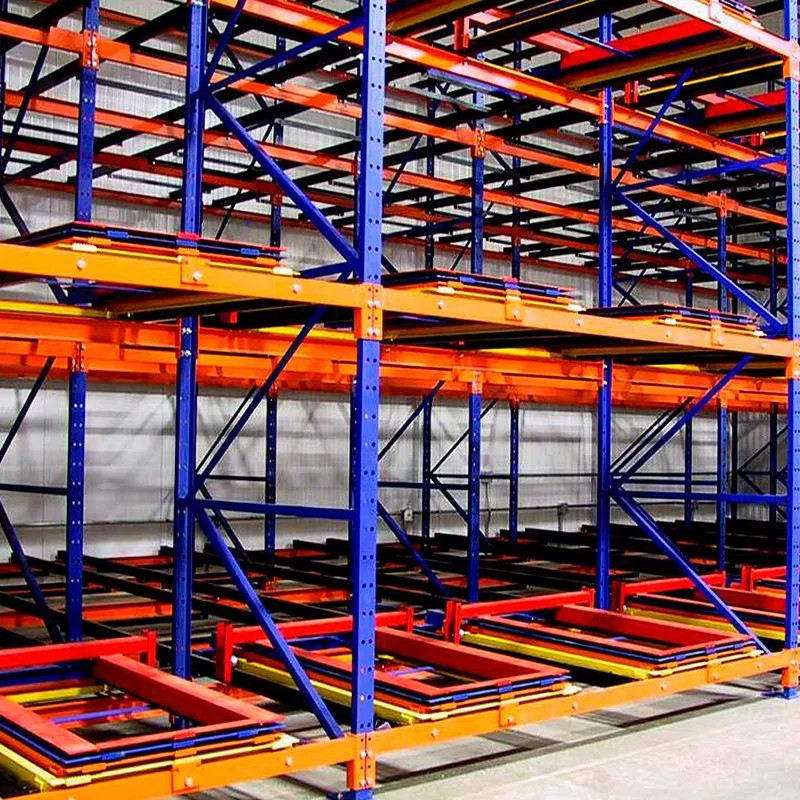 High Capacity Boltless Push Back Pallet Rack