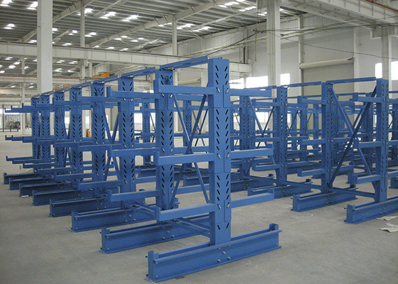 Warehouse Storage Structural Galvanized Rolled Cantilever Racking Double Side