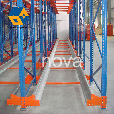 High Density Warehouse Racking System Heavy Duty 4 Way Pallet Shuttle Rack