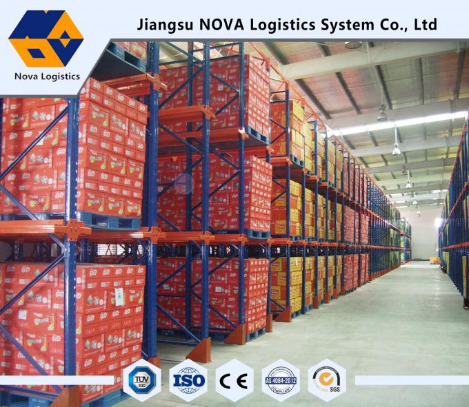 Single Stacked Racking Single Entry Selective Pallet Racking With Single / Double Stacked Pallets