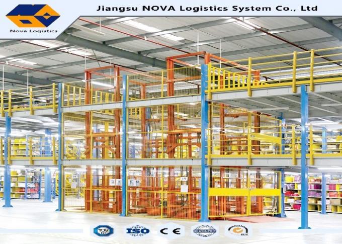 2 Levels Multi Tier Mezzanine Rack Steel Platform For Printing ...